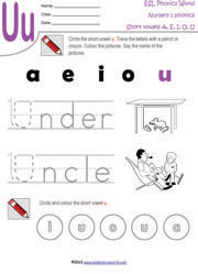 short-vowel-u-worksheet